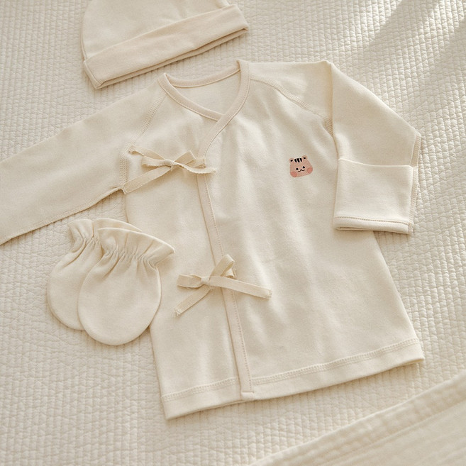 돗투돗 캐릭터 양면 신생아 아기 배냇저고리