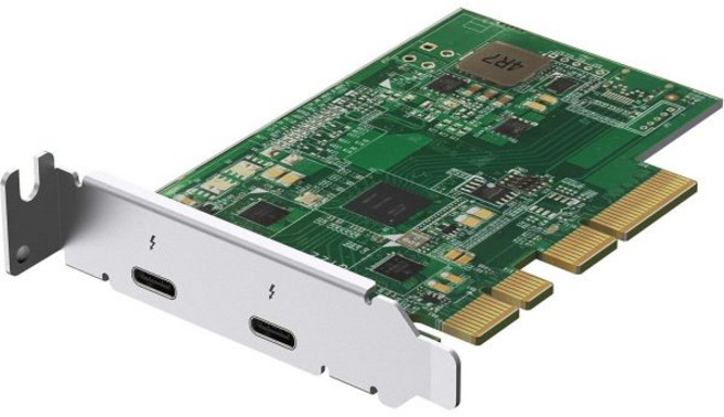 QNAP 썬더볼트 5 듀얼 포트 확장 카드 PCIe Gen4 x4 QXP-T52P, Thunderbolt 3