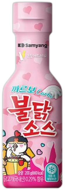 삼양 까르보 불닭소스 200g 2개 매운소스