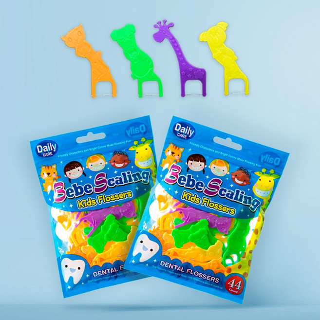 베베스케일링 400D 얇은 유아치실 간편한 44개입, 2개, 1.5mm