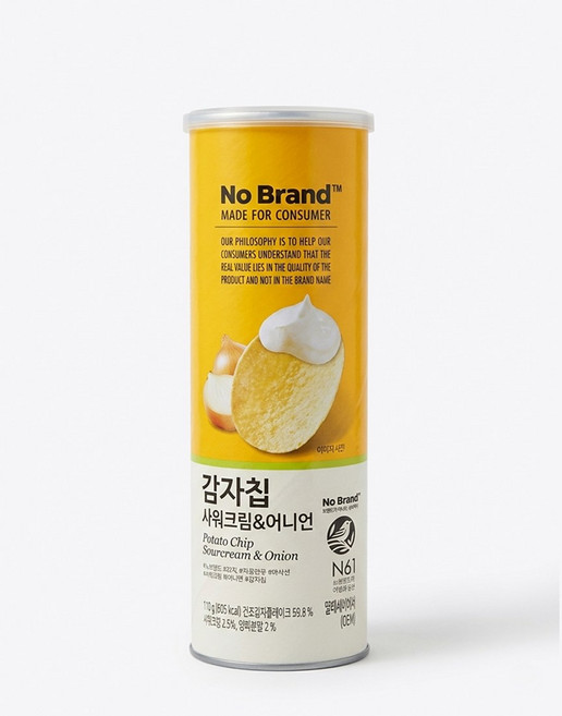 노브랜드 감자칩 샤워크림 앤 어니언 160g, 8개
