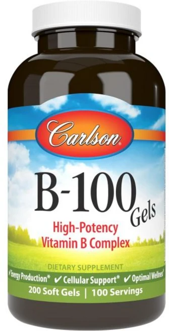 비타민B 호르몬 피로 칼슨 B100 젤 비타민 B 복합체 에너지 생산 웰빙 200 소프트젤, 1개, 200정 - 쿠팡
