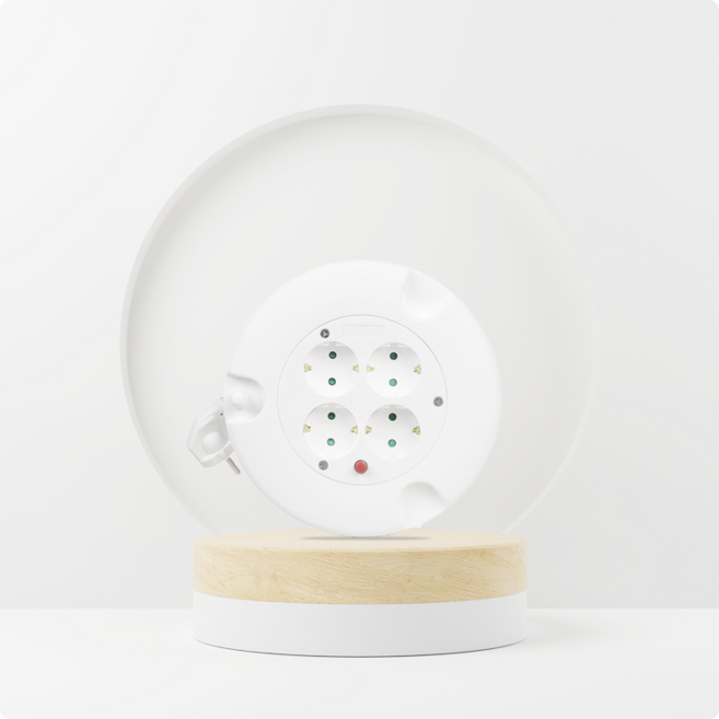 러그박스 캠핑릴선 10m 20m 30m 전기 릴선 3구 4구 차박 리드선 USB 연장선 작업선, 5m, 1개