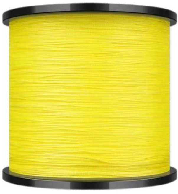 일본 사선 YGKX PE 오색 8합사줄 PE 튼튼하고 내구성이 뛰어납니다 대용량 낚시줄 1000m 1개 원작바다낚싯줄, 옐로우