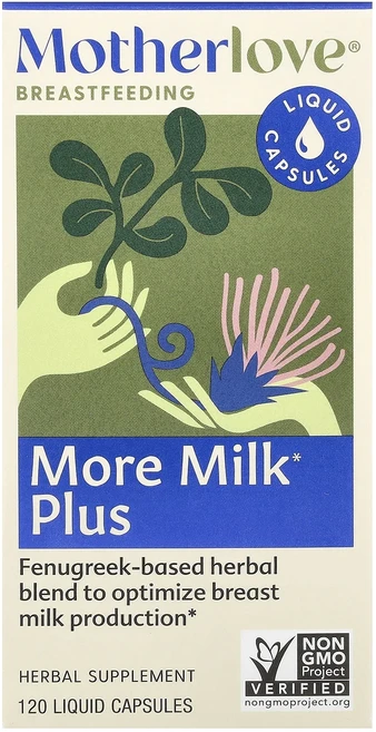 단백질 비타민 철분 마그내슘 칼슘 Motherlove 모유 수유 중인 산모용 More Milk Plus 액상 캡슐 120정 고루고루섭취해주세요, Motherlove모유수유중인산모용MoreMilkPlu, 1개 - 쿠팡