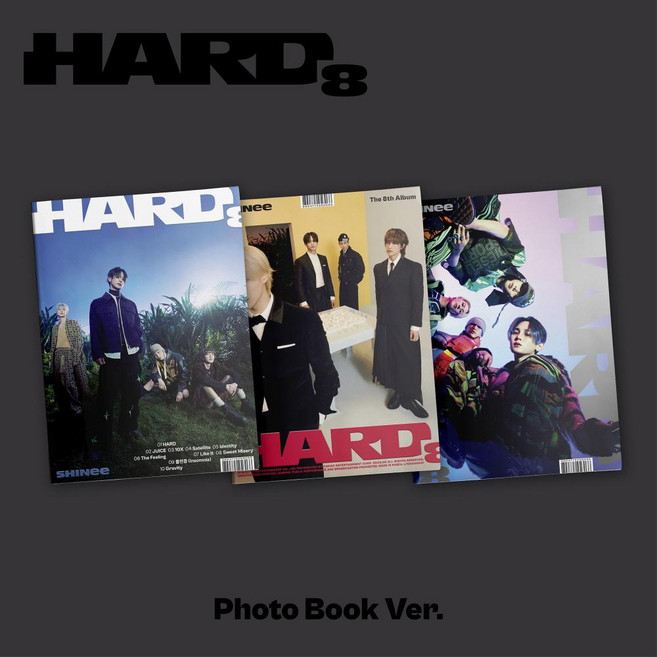 [CD] 샤이니 (SHINee) 8집 - HARD [Photo Book Ver.][3종 중 1종 랜덤 발송] : *[종료] 초도 포스터 1종 종료