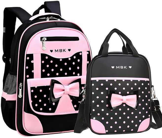 YUEMEIYD 초등학생 대용량 방수 책가방 어린이 학원가방 2종세트