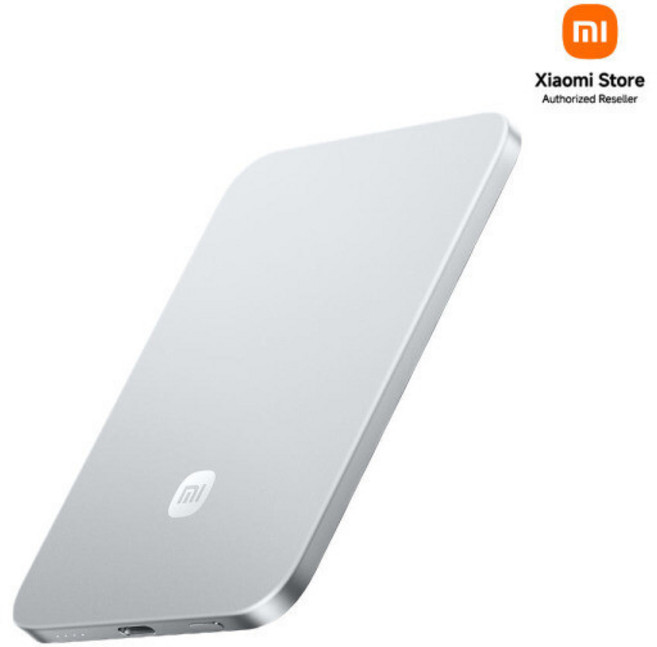 샤오미 울트라 씬 마그네틱 보조배터리 5000mAh C타입, MDY-20-EB, 실버