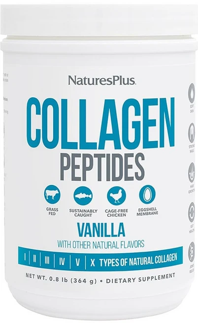 NaturesPlus 콜라겐 펩타이드 - 0.65파운드 파우더 2팩 모발 피부 네일 및 면역, 294g - 쿠팡
