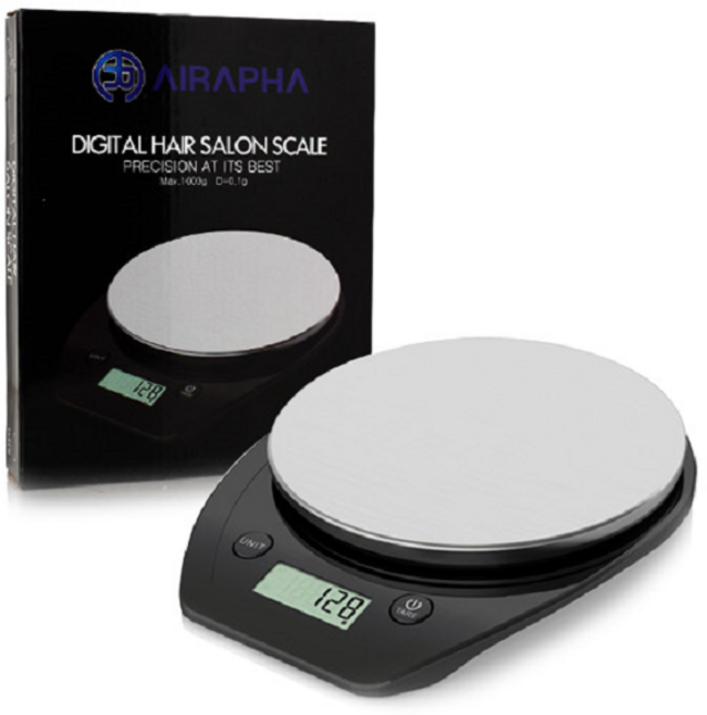 에어라파 헤어살롱 디지털 전자 저울 가정 주방 미용실, 블랙
