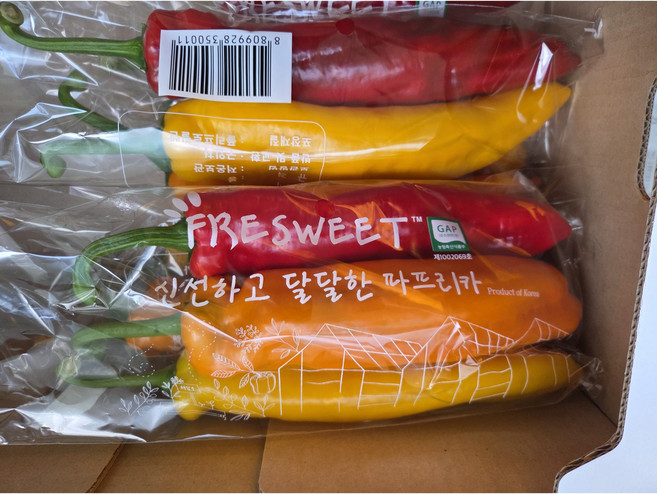 길쭉하고 달달한 바나나 파프리카 (팔레르모) - 1.5kg (9~16개내외), 1개