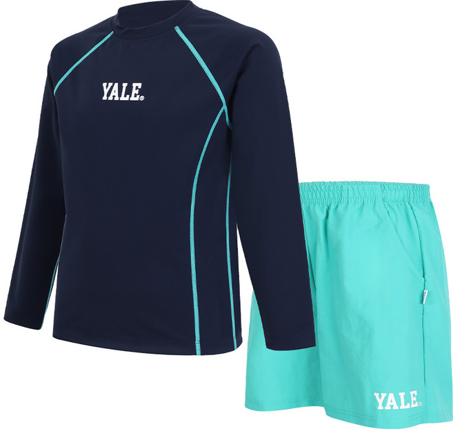 예일 키즈 아동 키즈 주니어 래쉬가드 상하의 세트 23YMAQ214