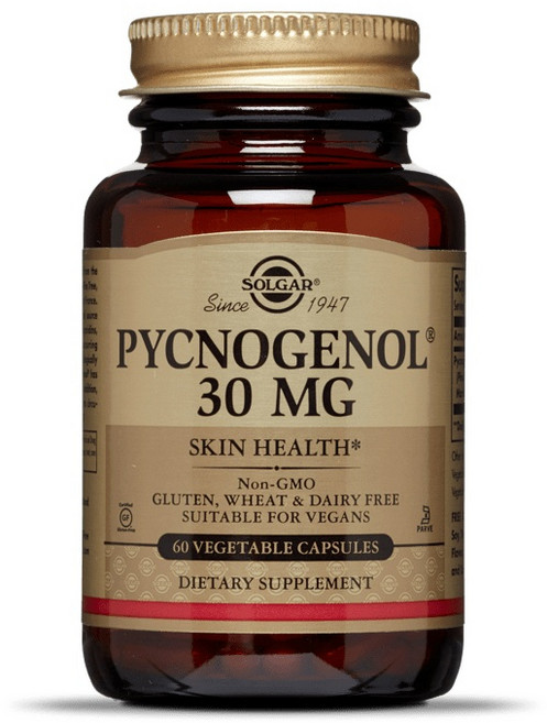 솔가 피크노제놀 30mg 베지터블 캡슐 글루텐 프리 무설탕, 1개, 60개입, 60정