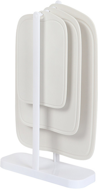 귀월미 걸이형 도마세트 위생 도마 3P TPU, 화이트 도마 3종 + 거치대, 1세트