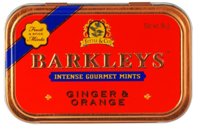 바클리즈 민트 틴 캔디 진저 앤 오렌지, 50g, 2개