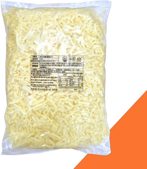 킹스코 MK모짜렐라 피자 치즈 (자연 99%), 3개, 2.5kg