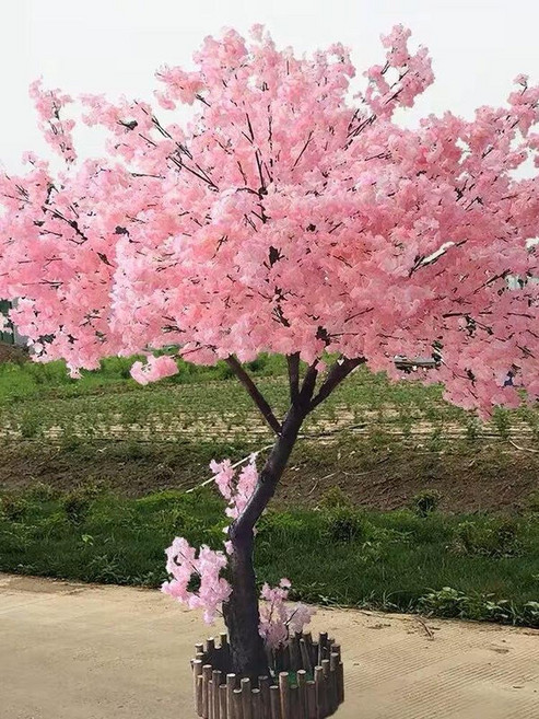 인조 벚꽃나무 조화나무 장식 인테리어 대형, (확장형) 2.5m 높이 2.5m 폭