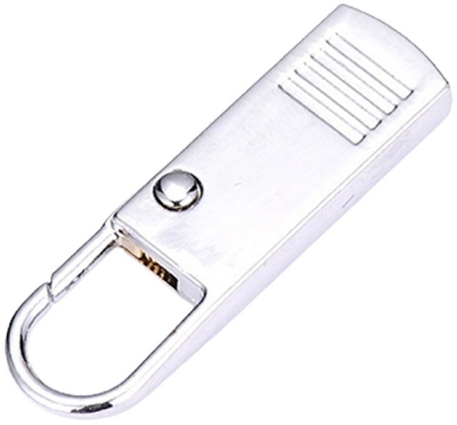 萬能拉鏈頭 可拆卸拉鍊頭, 5件, 【合金款】, 銀色