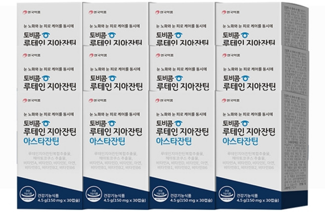 안국약품 토비콤 루테인 지아잔틴 아스타잔틴, 30정, 12개