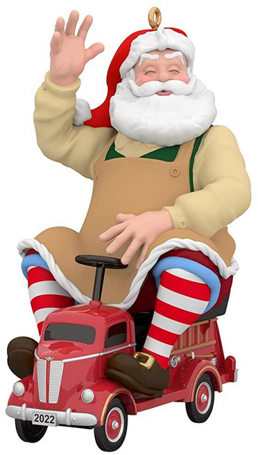 Hallmark Keepsake 크리스마스 장식품 2022년 산타 장난감 포함, 2022 Toymaker Santa