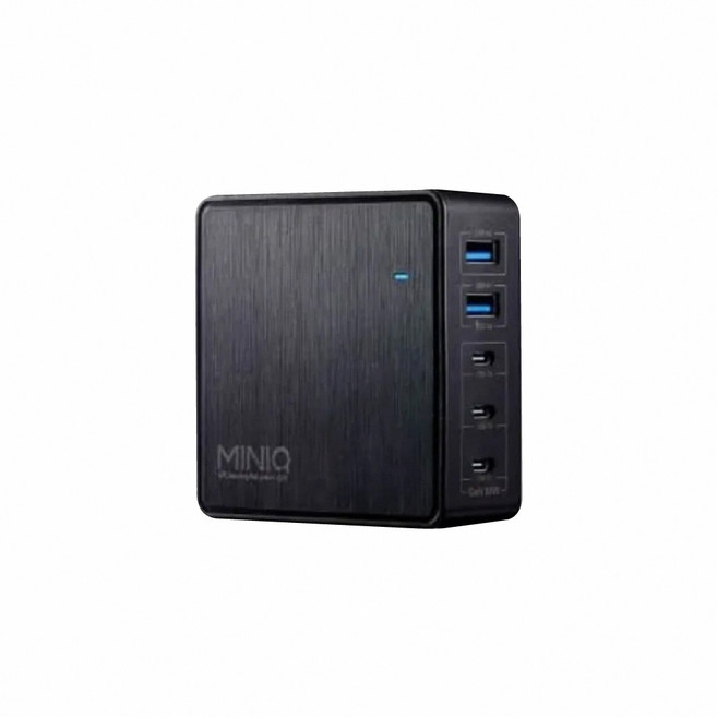 MiniQ 95W AC-DK200T 氮化鎵快充電源供應器, 黑色, 1個