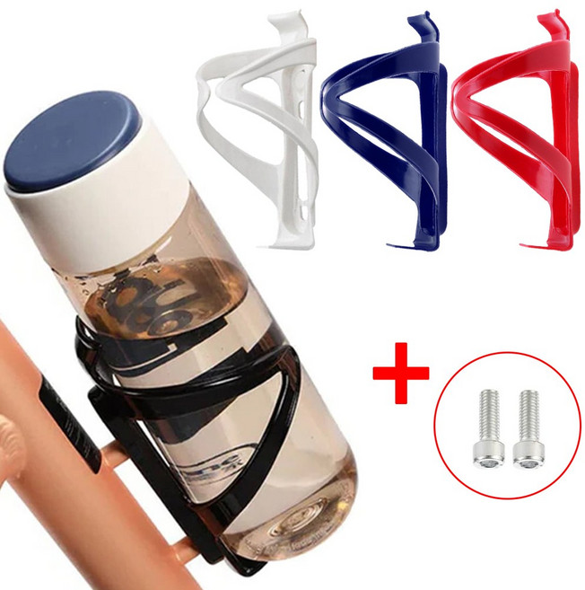 BTR 자전거 물통 케이지 거치대 컵홀더 일체형, 블랙, 1개