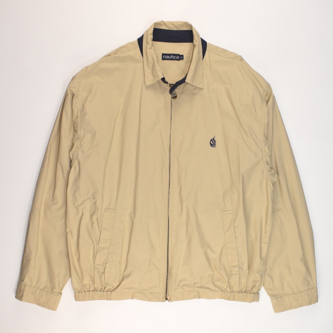 노티카 베이지 면 빅사이즈 올드스쿨 바람막이점퍼남 110 남성 MJP2992 빈티지테크