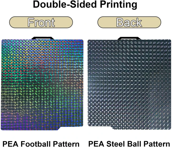 쿠쿠스토어 Bambu P1s 인쇄 플레이트 3D 프린터 부품 빌드 Pei X1 탄소 액세서리 257x257mm, 03 PEA, 01 257x257 For X1 P1P, 01 China Mainland