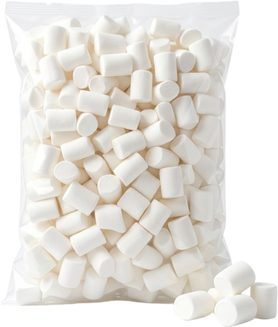 바베큐용 화이트 빅 마시멜로우, 1kg, 1개