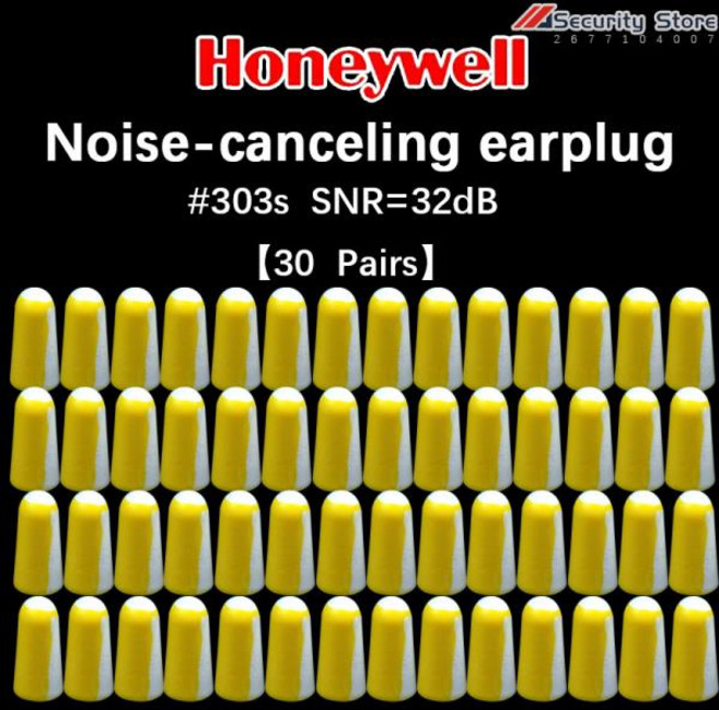 사격용귀마개 Honeywell 소음 방지 수면 귀마개 소형 산업용 차단 SNR = 32dB 30 쌍 303S, 01 30 Pairs, 1개