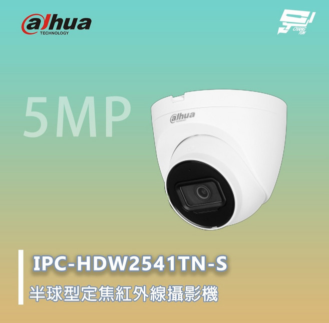 大華 IPC-HDW2541TN-S 半球型定焦攝影機 500萬畫素 紅外線距離30m, 1個