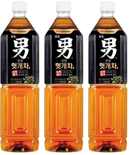 광동 남 진한 헛개차, 1.5L, 3개