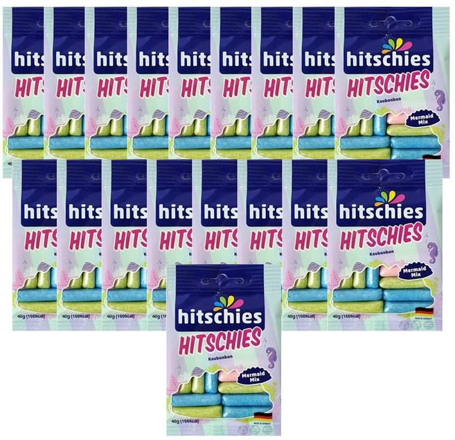 히츨러 히치스 머메이드 수수깡 젤리, 18개, 40g