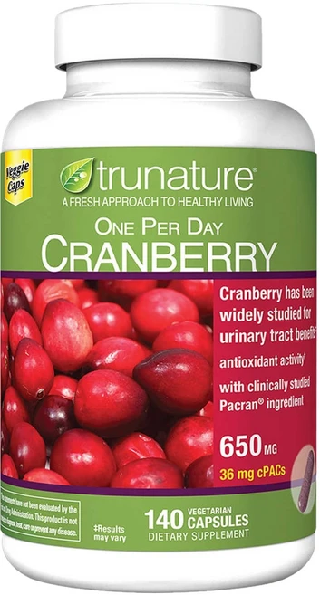 Trunature ONE PER Day Cranberry 트루네이처 원 퍼 데이 크랜베리 650mg 140캡슐, 1개, 140정 - 쿠팡