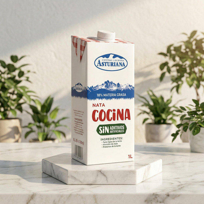 [BOX] Asturiana 아스투리아나 동물성 쿠킹크림 [1Lx6개], 6개, 1L