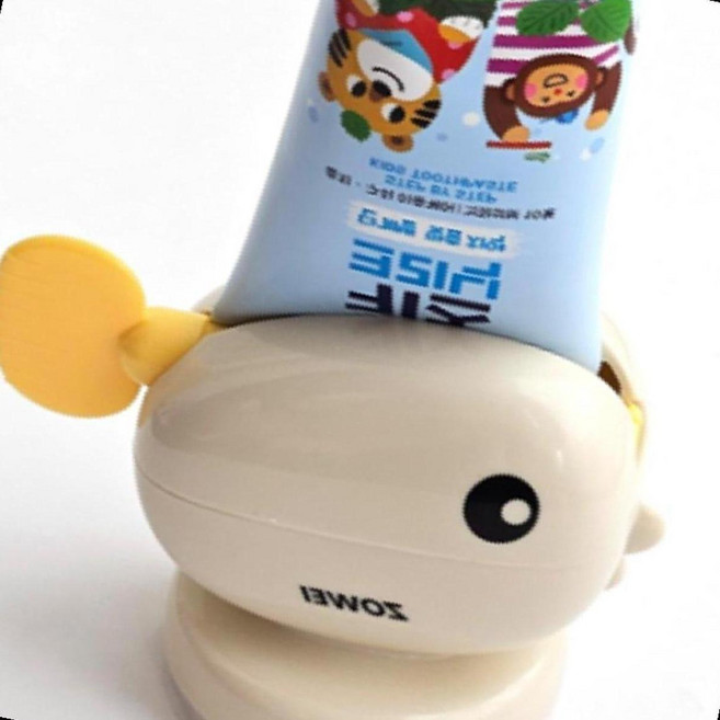 스탠드형 치약 디스펜서 욕실 튜브 짜개 핸드크림, 1개, 빨강