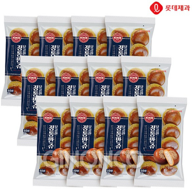 롯데 달콤한 정통만쥬, 300g, 12개