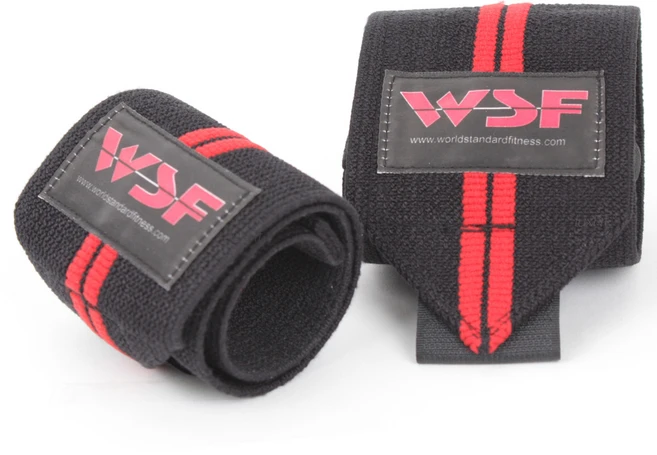 WSF 손목보호대 더블 레드라인 리스트랩, 2개, 혼합색상 - 쿠팡