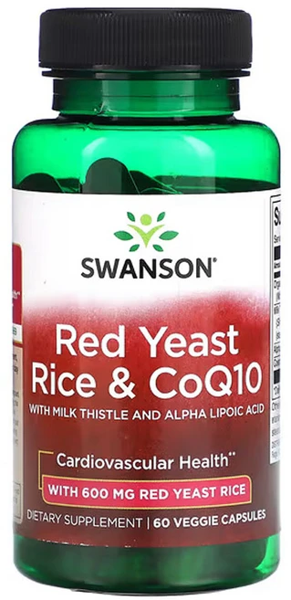 스완슨 홍국 및 CoQ10 베지 캡슐 60정, 1개, 기본 - 쿠팡