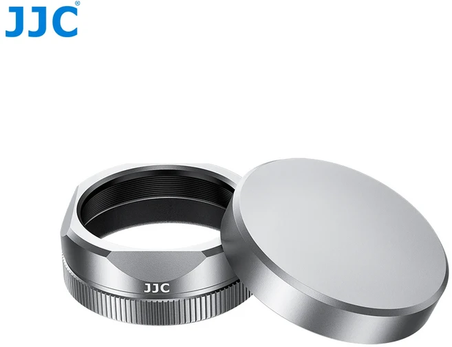 후지필름 X 하프 X-HF1 카메라 렌즈 후드 쉐이드용 JJC 메탈 캡 커버 포함) 필터 호환