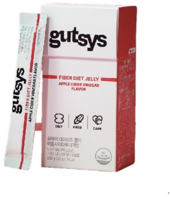 것시스 화이버 다이어트 젤리 애플사이다비니거맛 14p, 280g, 1개