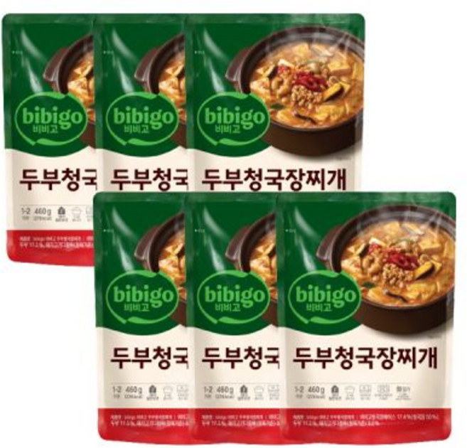 매장 정품 비비고 저나트륨 사골곰탕 500G 18개 169751, 비비고 두부 청국장 찌개 460g 6개