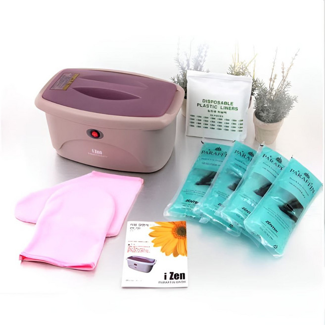 [평생A/S] 국산 BDM 파라핀 손 치료기 추천 + 파라핀왁스 4개 파라핀베스 욕조 용해기 기계 병원용 의료용 의료기 가정용 통증 완화, 1개