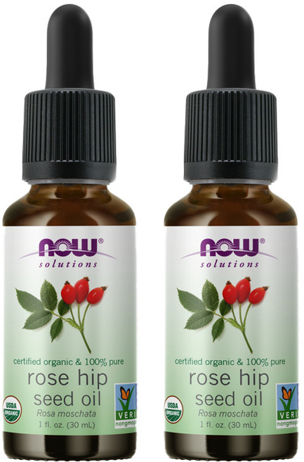 나우푸드 퓨어 & 서티파이드 로즈 힙 시드 오일, 30ml, 2개