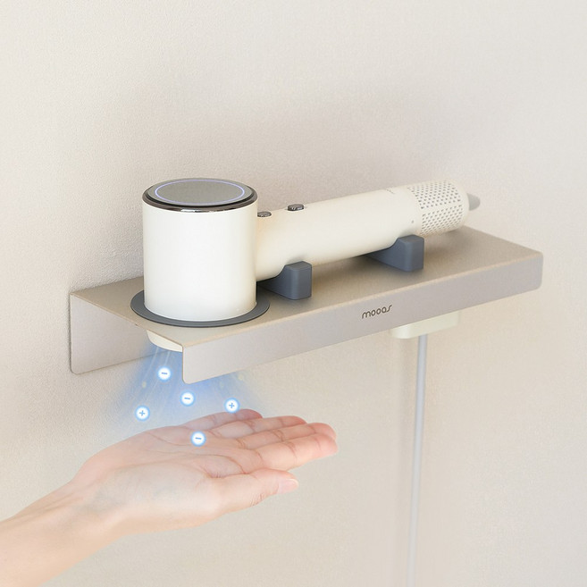 무아스 슈퍼 플라즈마 BLDC 손 건조 헤어 드라이기 핸드드라이어, 라이트 베이지