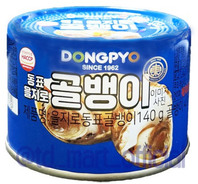 동표을지로 골뱅이 통조림, 140g, 7개