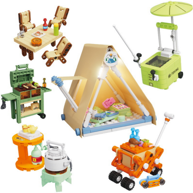 [나노킹-감성블럭] 라이프 시리즈 블럭 DN140, 6개, 캠핑용품