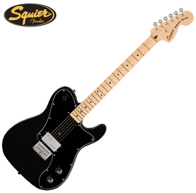 Squier - Paranormal Esquire Deluxe / 스콰이어 일렉기타 (Metallic Black / Maple), *, *, *, 1개