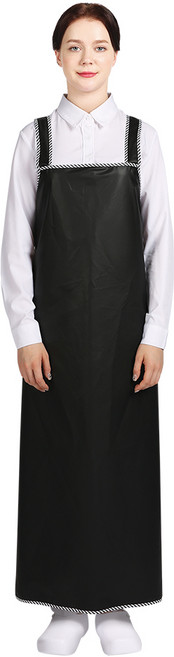 네오브릭 방수앞치마 단면 사선파이핑_대 90X110 8color, 검정, 1개