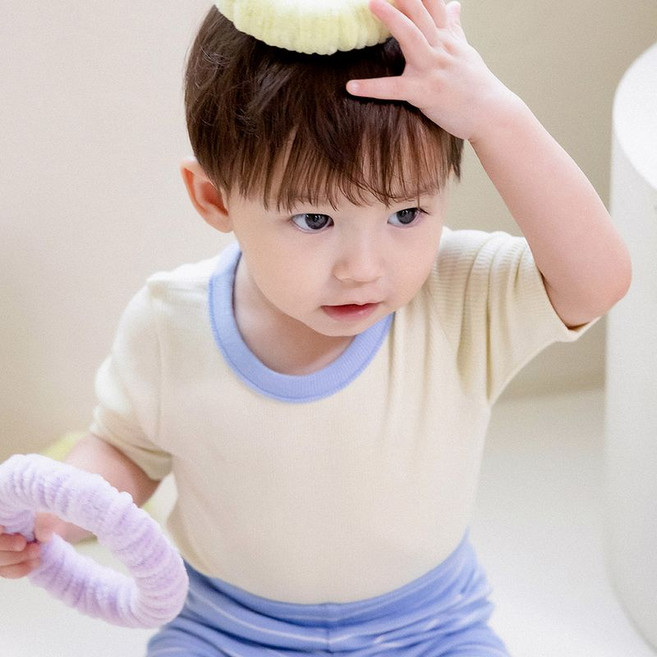 해피프린스 SIZE 6Y 프랑 골지 실내복